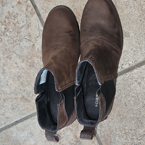 Sorel Waterproof Leather Booties Size 8 For Women - Picture 2 of 9